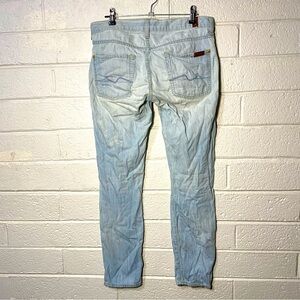 7 for All Mankind Lightweight Jeans LowRise Light Wash Josefina Skinny Boyfriend